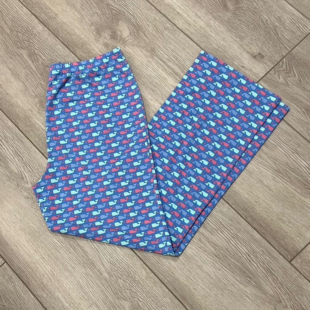 Vineyard Vines Cotton Whale Pajama Lounge Pants Girls XL Sz 16